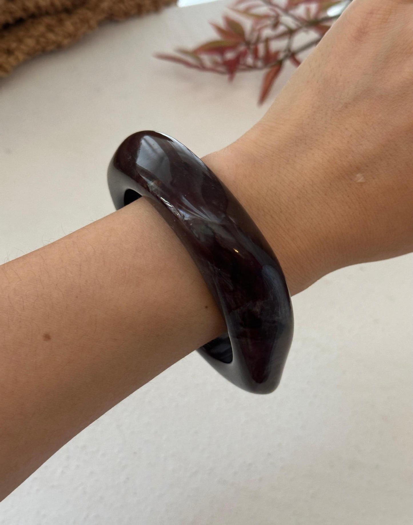 Geometric Gradient Resin Plated Bracelet