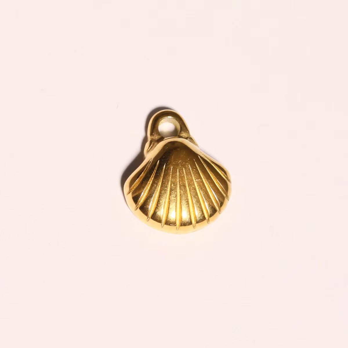 Vintage 18K Gold Plated Stainless Steel Mermaid Tail Charm Bar for Women