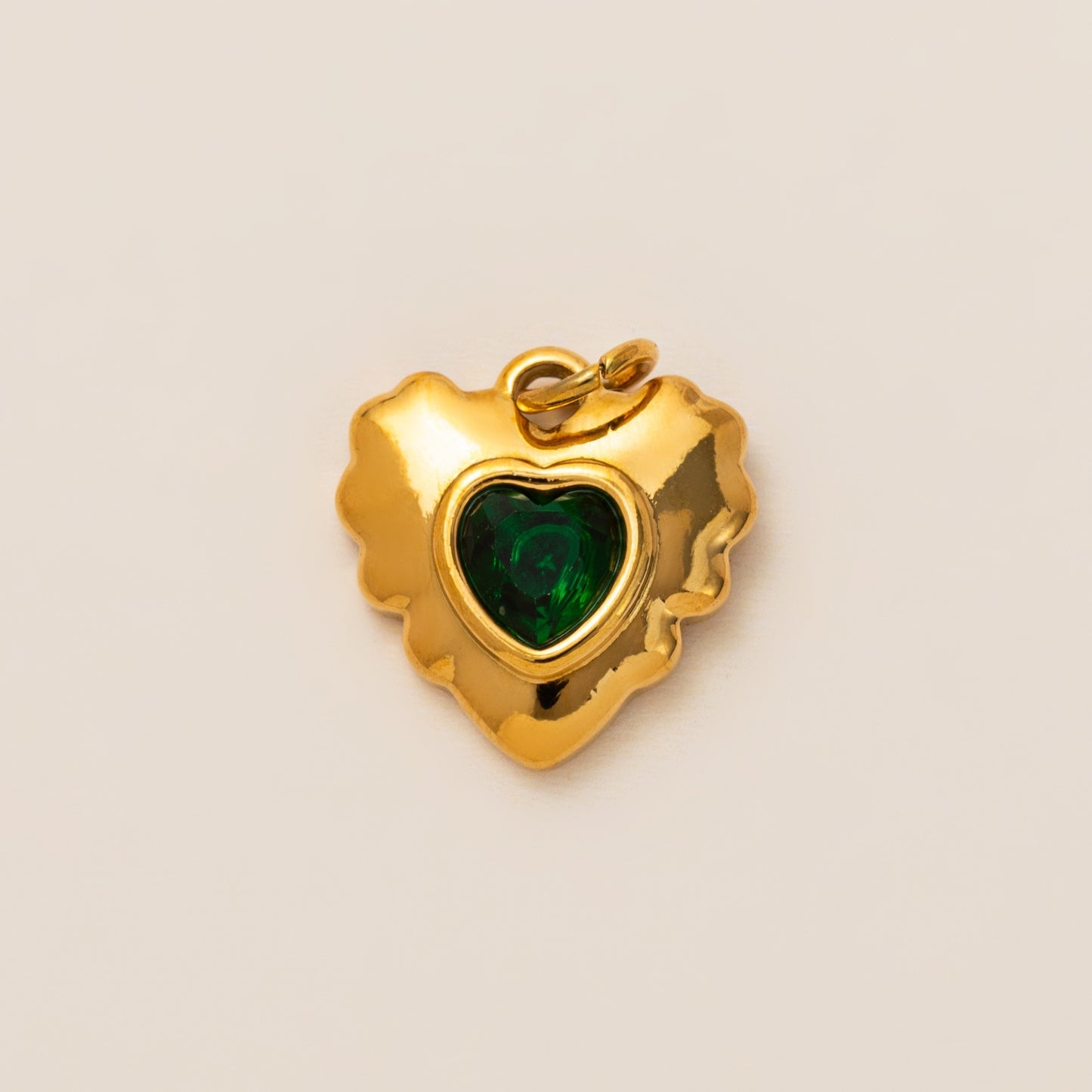 Vintage Stainless Steel Plated Heart Teardrop Shoe Charm Accessory