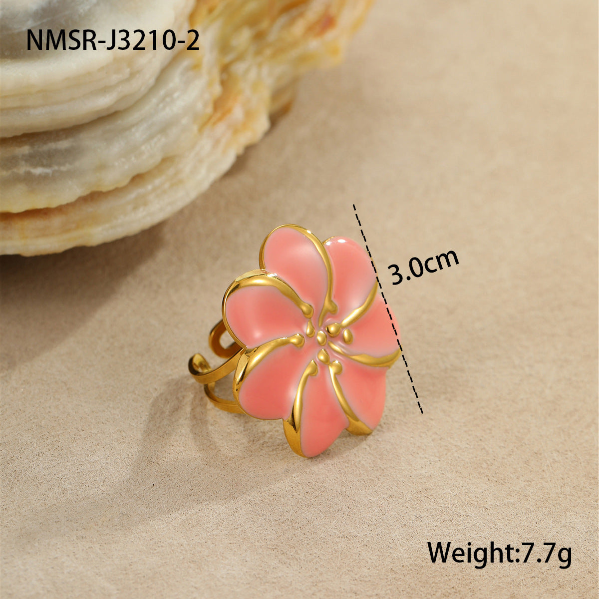 Pendientes Florales Minimalistas de Acero Inoxidable con Acabado Esmaltado para Mujer Diseño Geométrico de Pétalos Joyería de Oficina de Moda