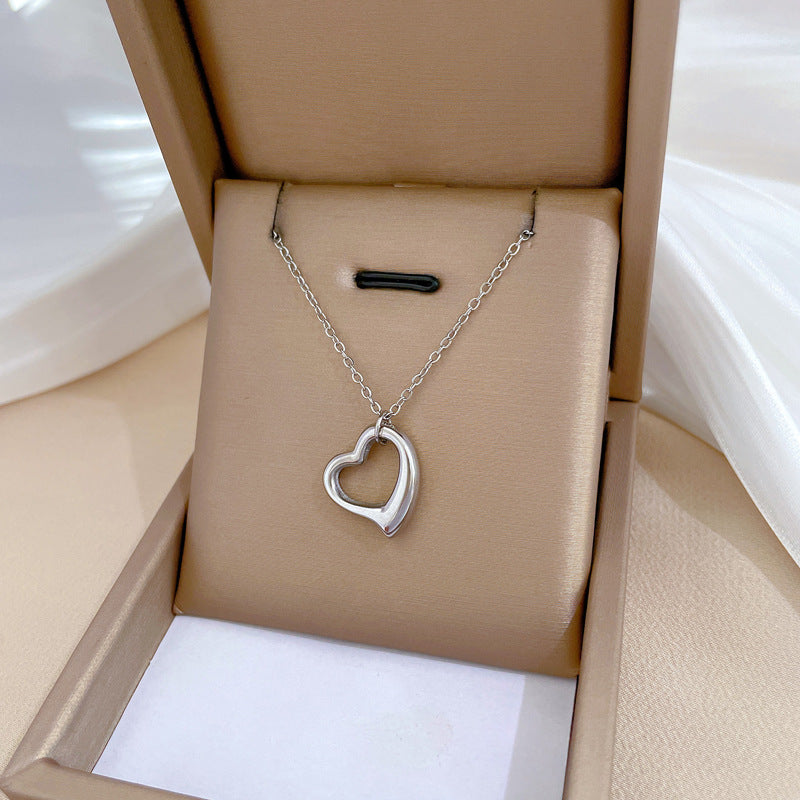 Collana in acciaio al titanio geometrica minimalista per unisex con catena irregolare