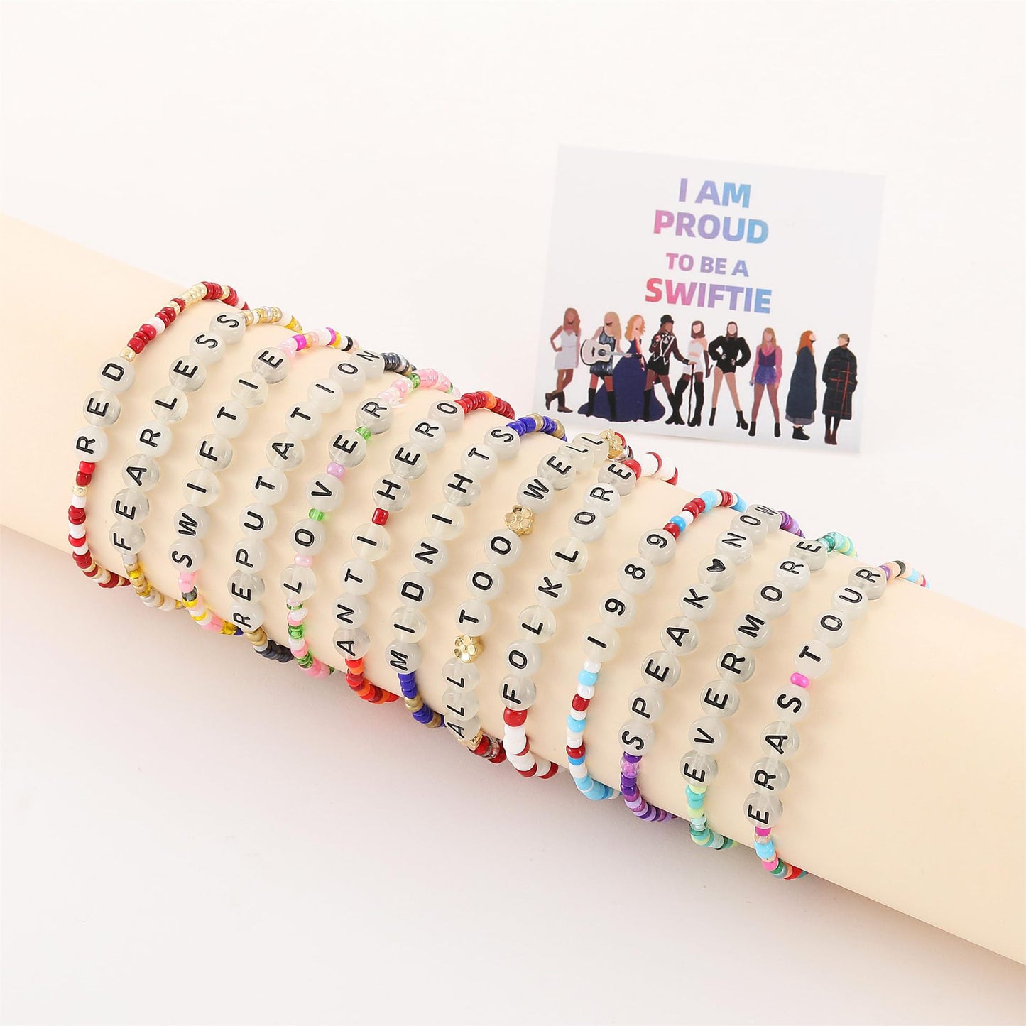 Luminous Letter Beaded Bracelet for Women Friendship Jewelry Gift