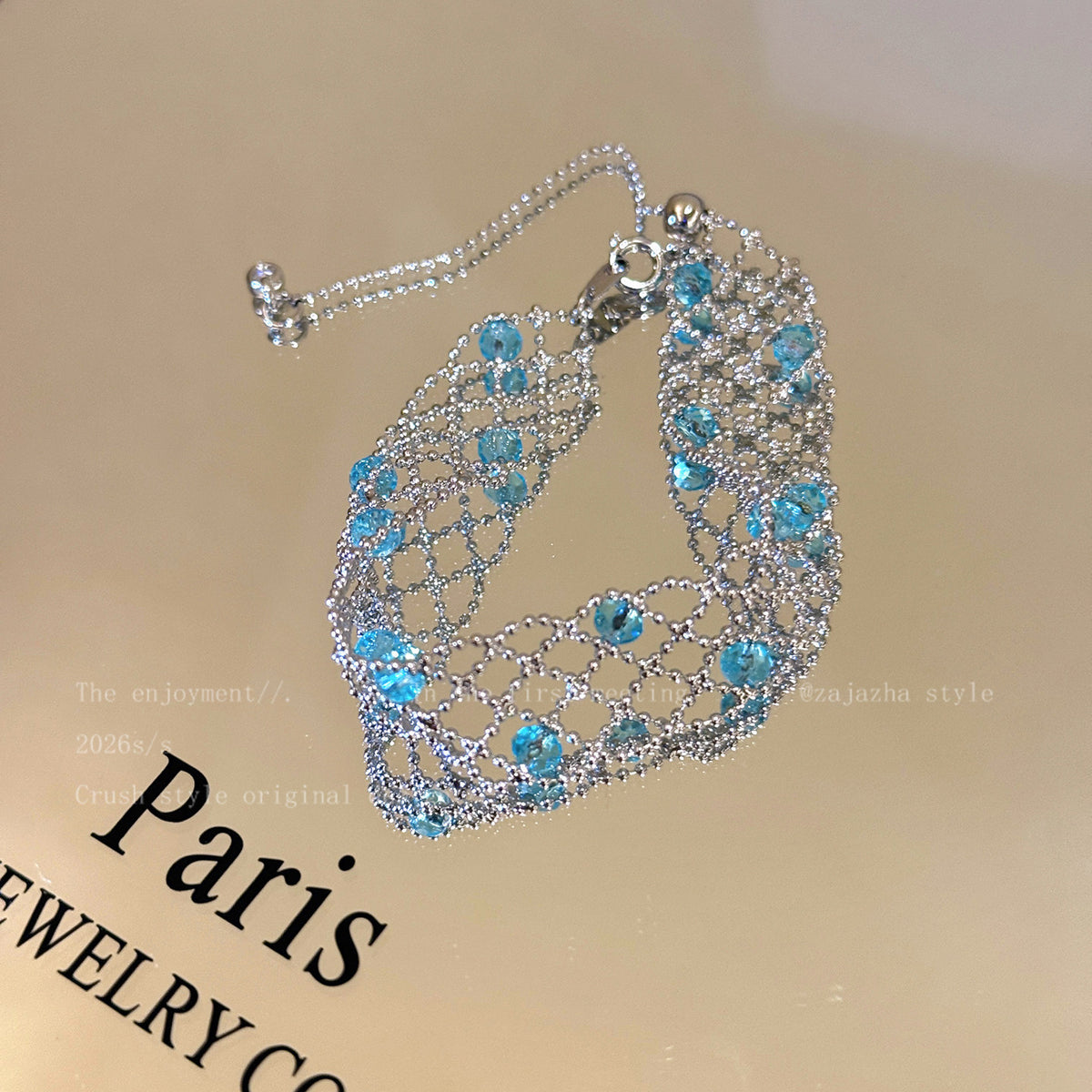 Luxury Elegant Geometric Plated Bracelet with Cubic Zirconia for Women