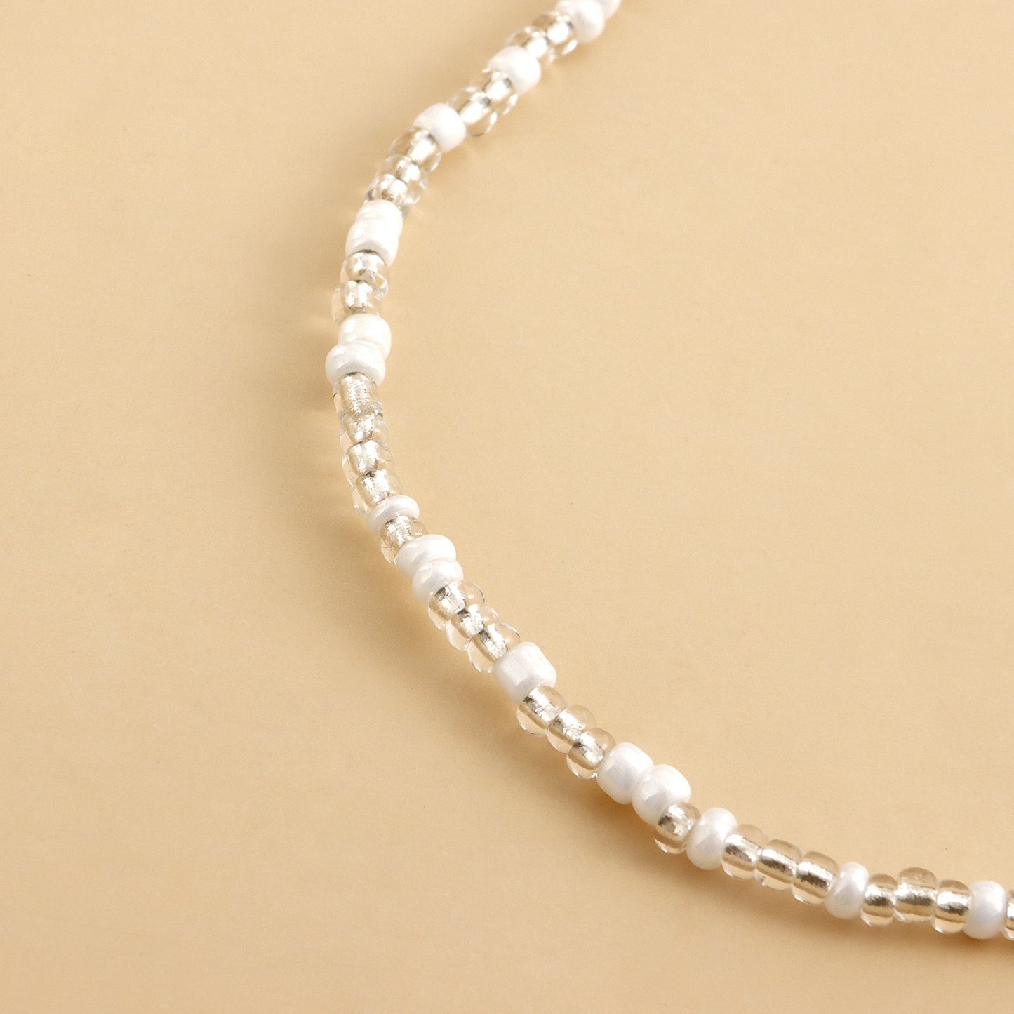 Minimalist Geometric Alloy Anklet for Women with Crystal Accents and Elastic Cord