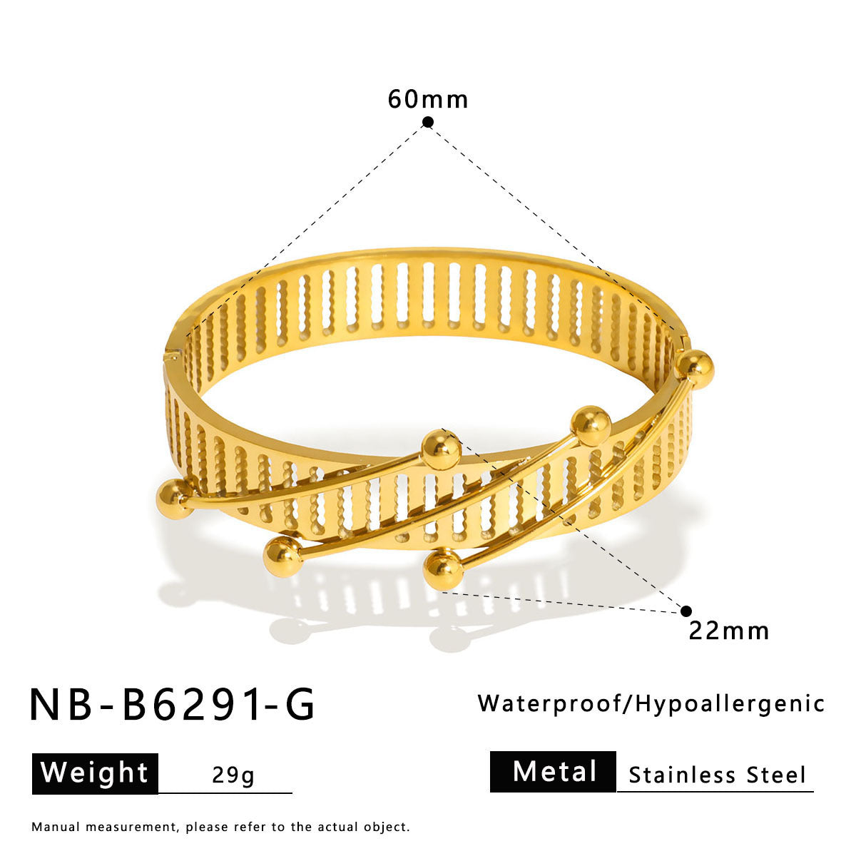 Vintage Minimalist Geometric Rhombus Pattern Stainless Steel Bracelet with Plating Finish Fashion Jewelry
