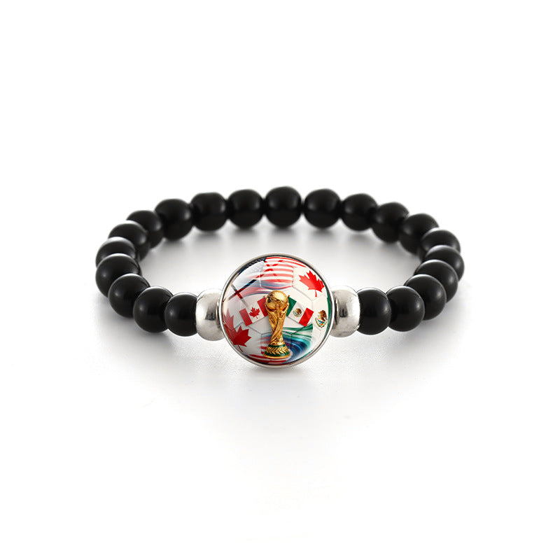 Bracciale in Perline di Cristallo Geometrico Unisex