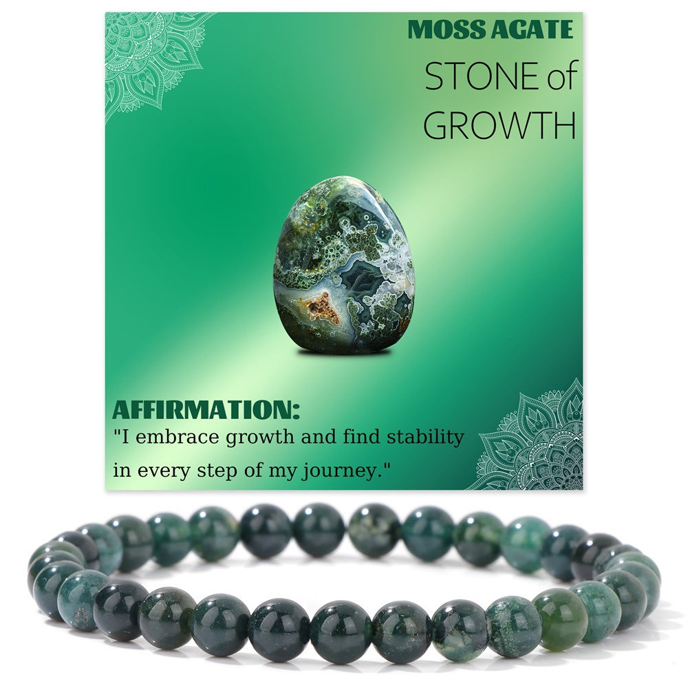 Vintage Geometric Stone Beaded Stretch Bracelet DIY Charm Bar Unisex
