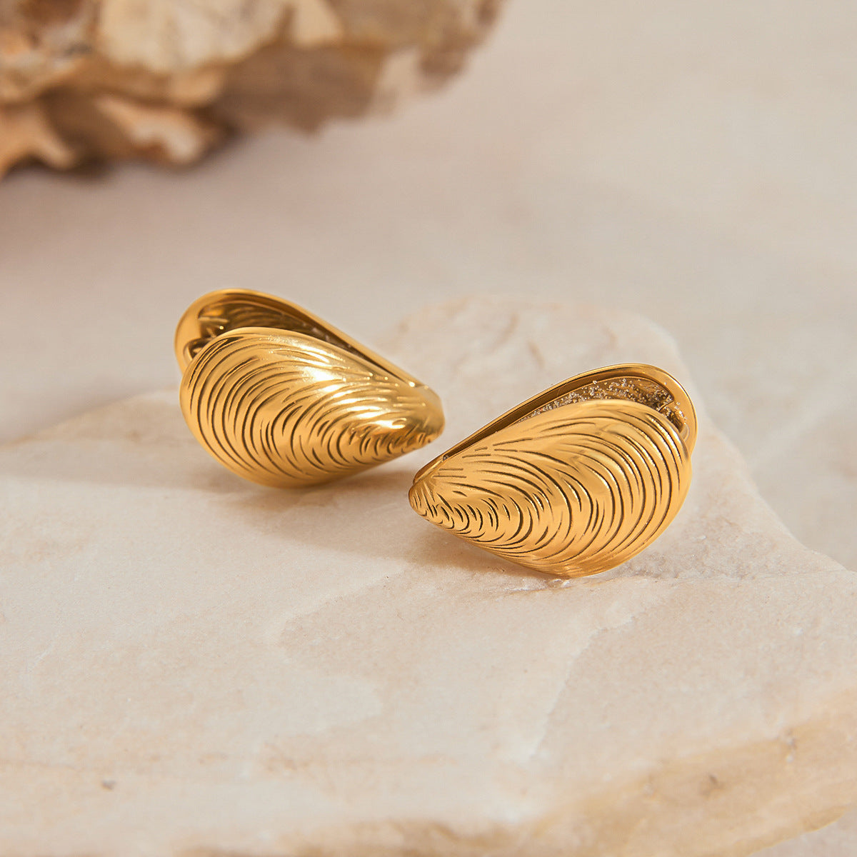 Luxury Geometric Stainless Steel Plated Earrings for Women