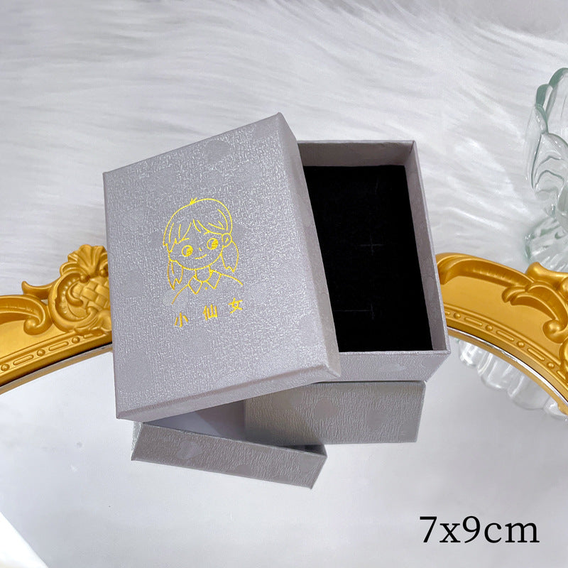 Collana con Pendente a Cuore Stile Cartone Animato in Lega Placcata per Donna