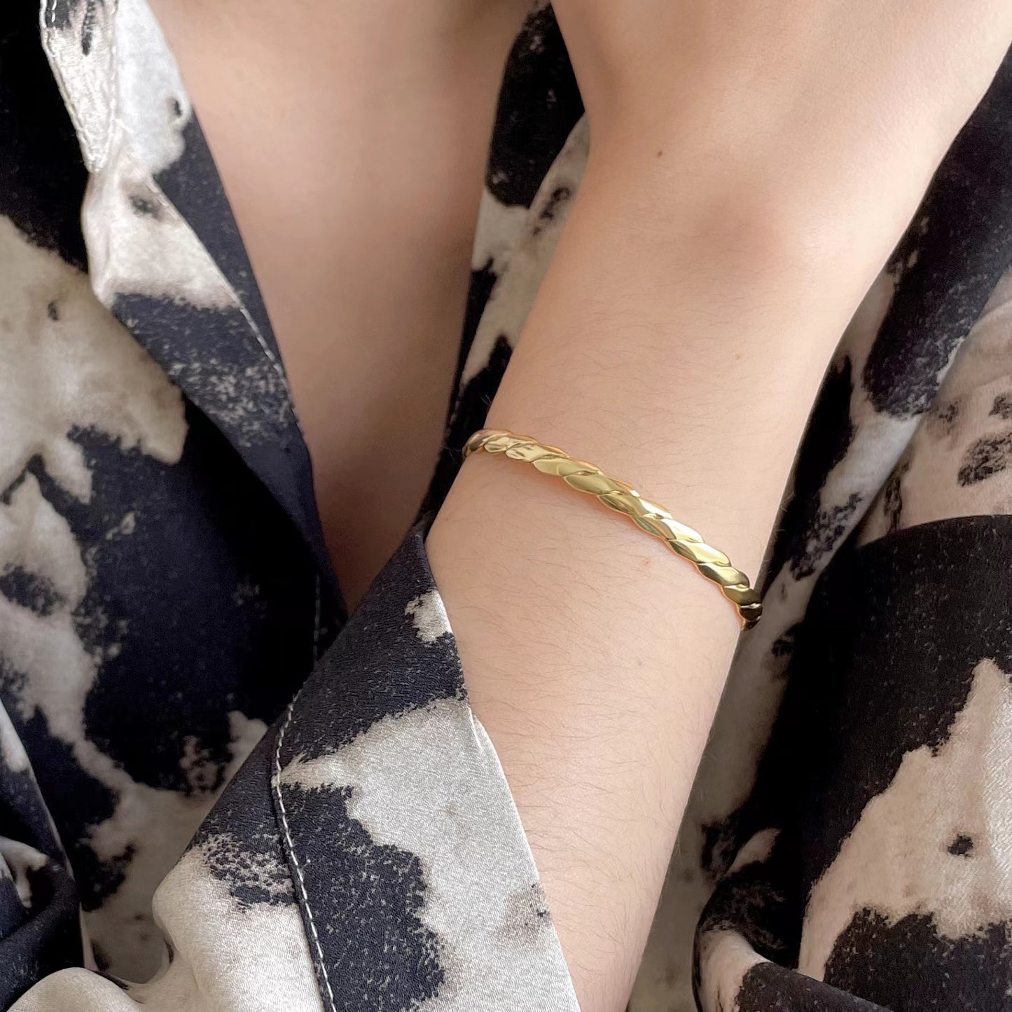 Pulsera de Plata de Ley 925 Minimalista con Hilo Trenzado para Mujer