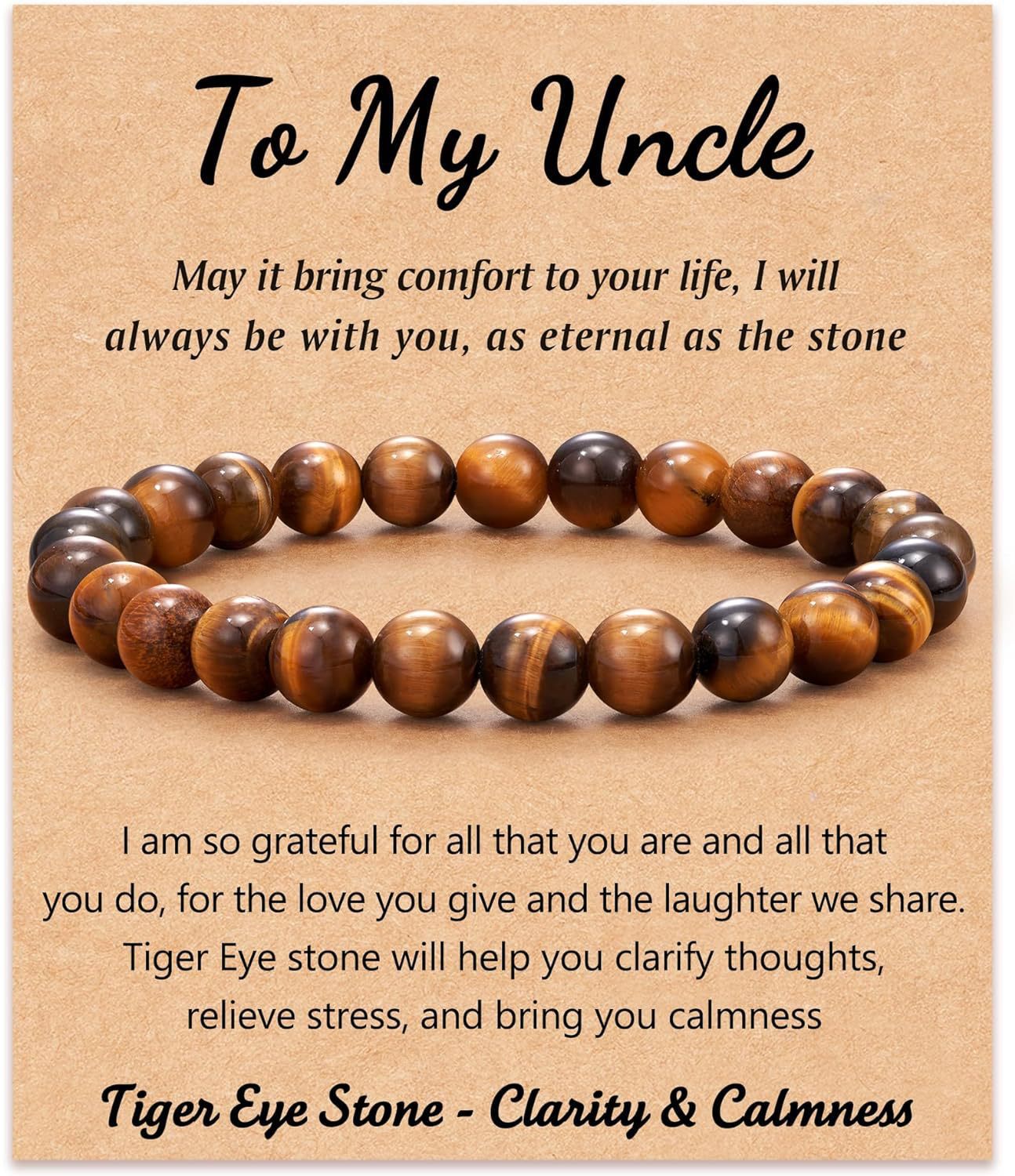 Men's Geometric Round Agate Beaded Bracelet