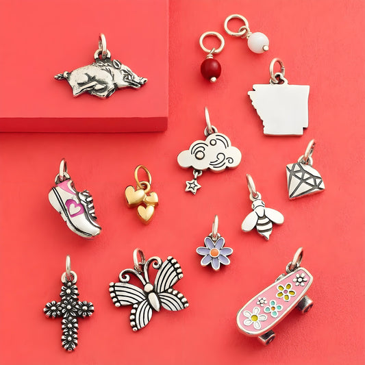Streetwear Vintage Stainless Steel PVD Gold Plated Skateboard Shoe Charm Bar