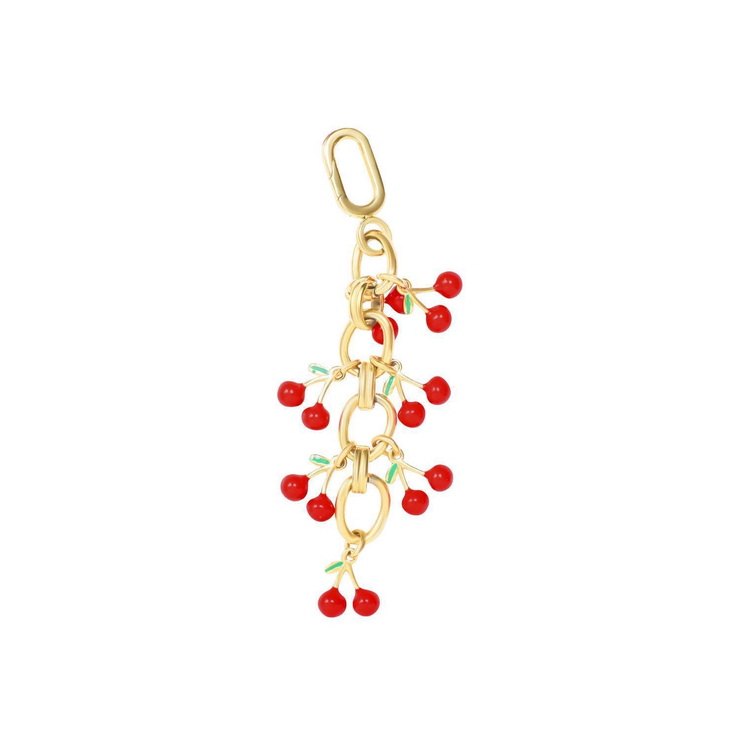 Star Teardrop Stainless Steel PVD 18K Gold Plated Pendant with Cubic Zirconia