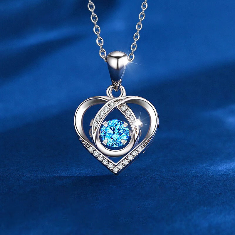 Original Design Heart-Shaped Titanium Steel Pendant Necklace with O-Chain for Unisex