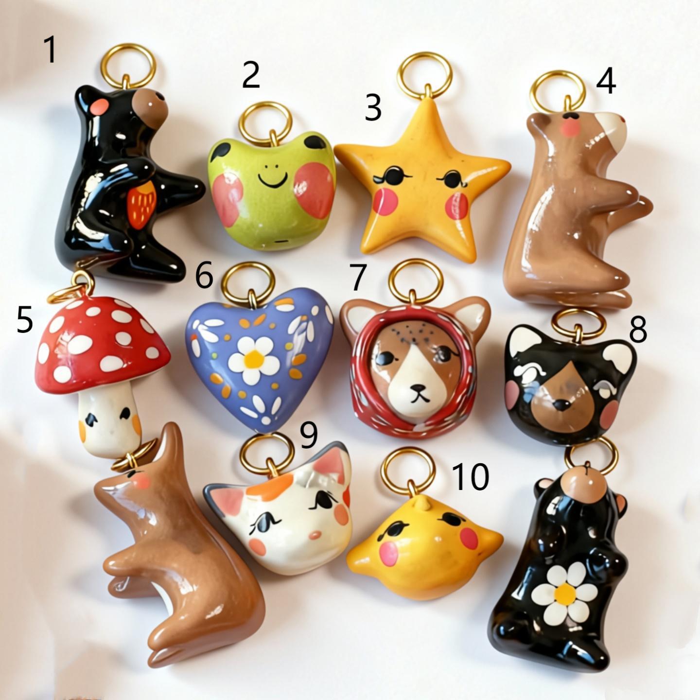 Vintage 18K Gold Plated Stainless Steel Animal Charm Bar PVD Coated DIY Jewelry Accessories
