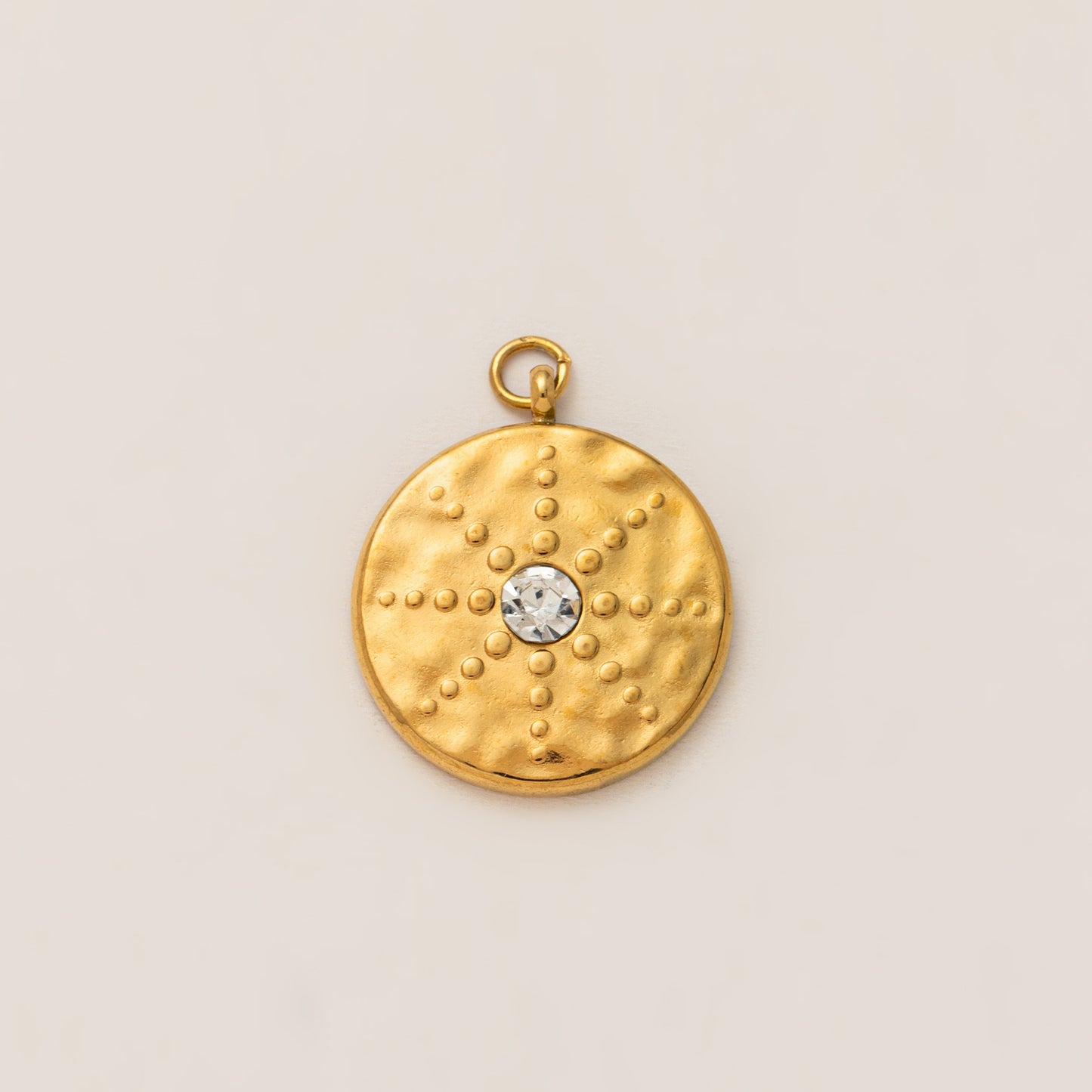 Vintage Stainless Steel PVD Gold Plated Moon Star Charm Bar Necklace Ball Chain Unisex