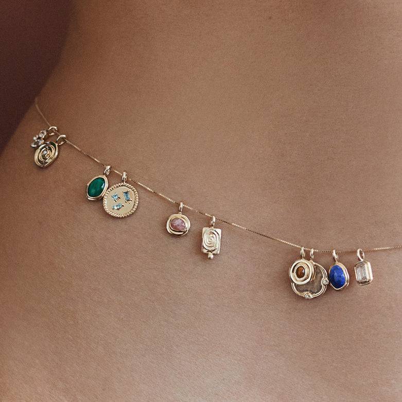 Vintage Geometric Stainless Steel PVD 18K Gold Plated Necklace