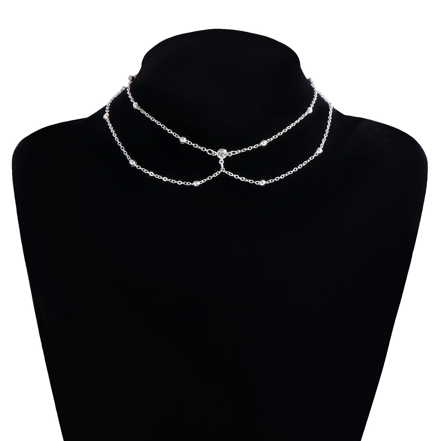 Minimalist Rhinestone Inlay Body Chain for Women