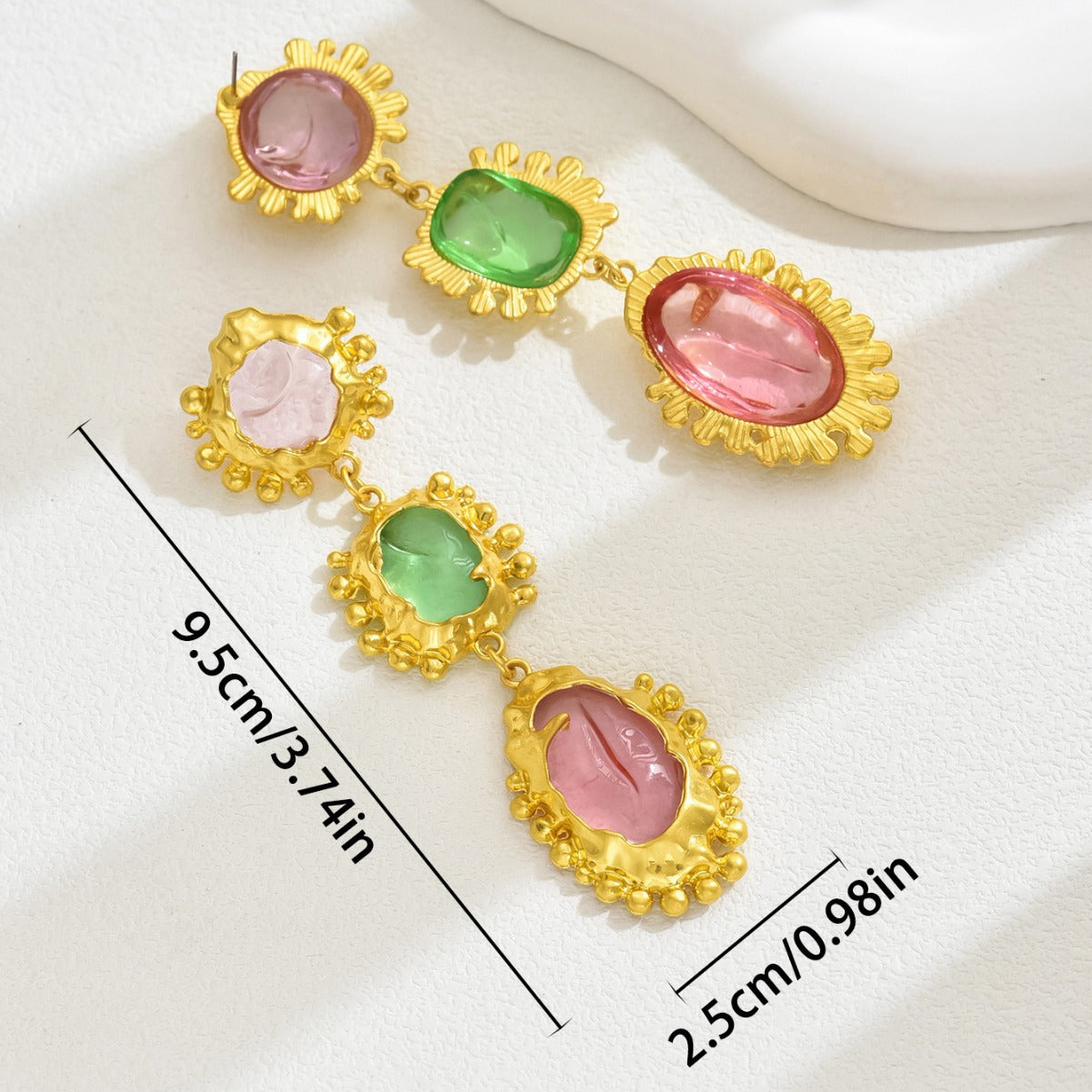 Aretes de aleación geométrica minimalista con incrustaciones de diamantes de imitación para mujer, poste de acero inoxidable, moda de uso diario