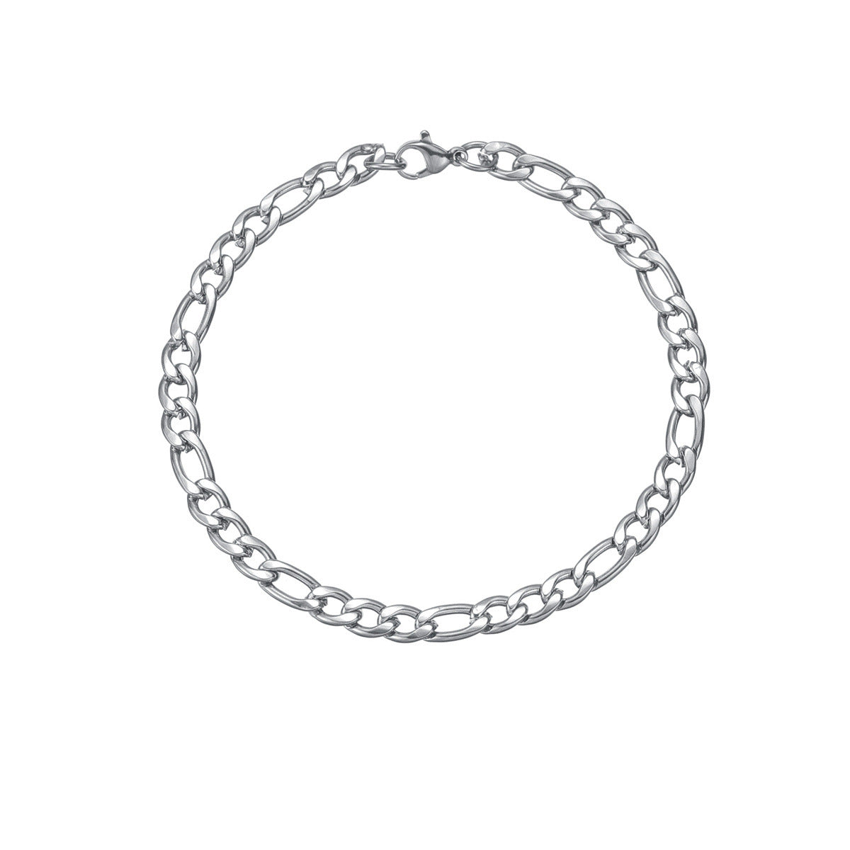 Minimalist Geometric Cuban Link Bracelet for Men in Titanium Steel with Plated Finish