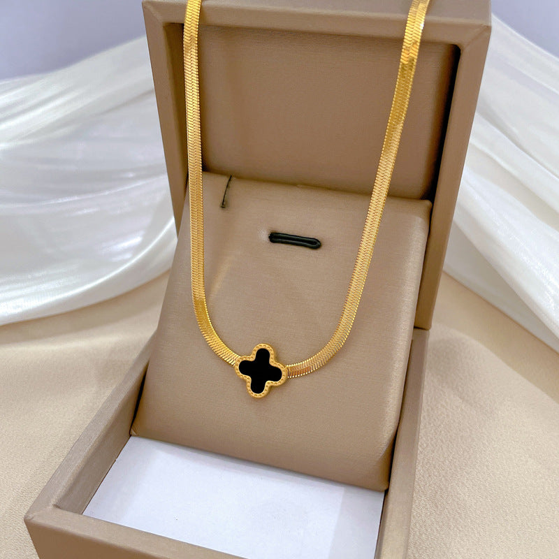Minimalist Geometric Titanium Steel Plated Necklace for Unisex