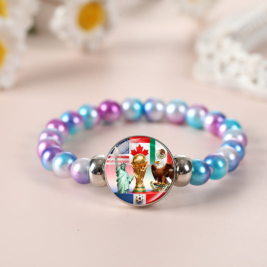 Pulsera de Cuentas de Cristal Geométrico Joyería de Moda Unisex