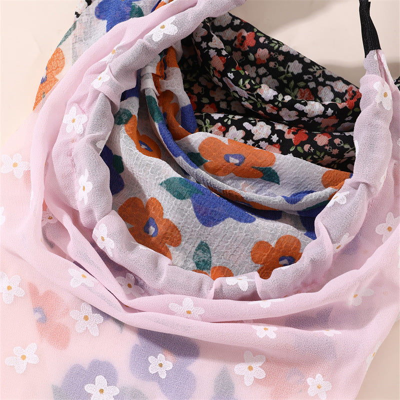 Fascia Larga Boho per Bambini con Stampa a Farfalla e Bordo in Pizzo in Tessuto Colori Caramella Accessorio per Capelli