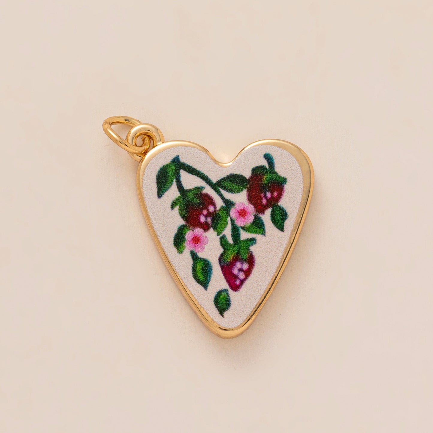 Elegant 18K Gold Plated Brass Geometric Heart Bow Charm Bar Necklace for Unisex