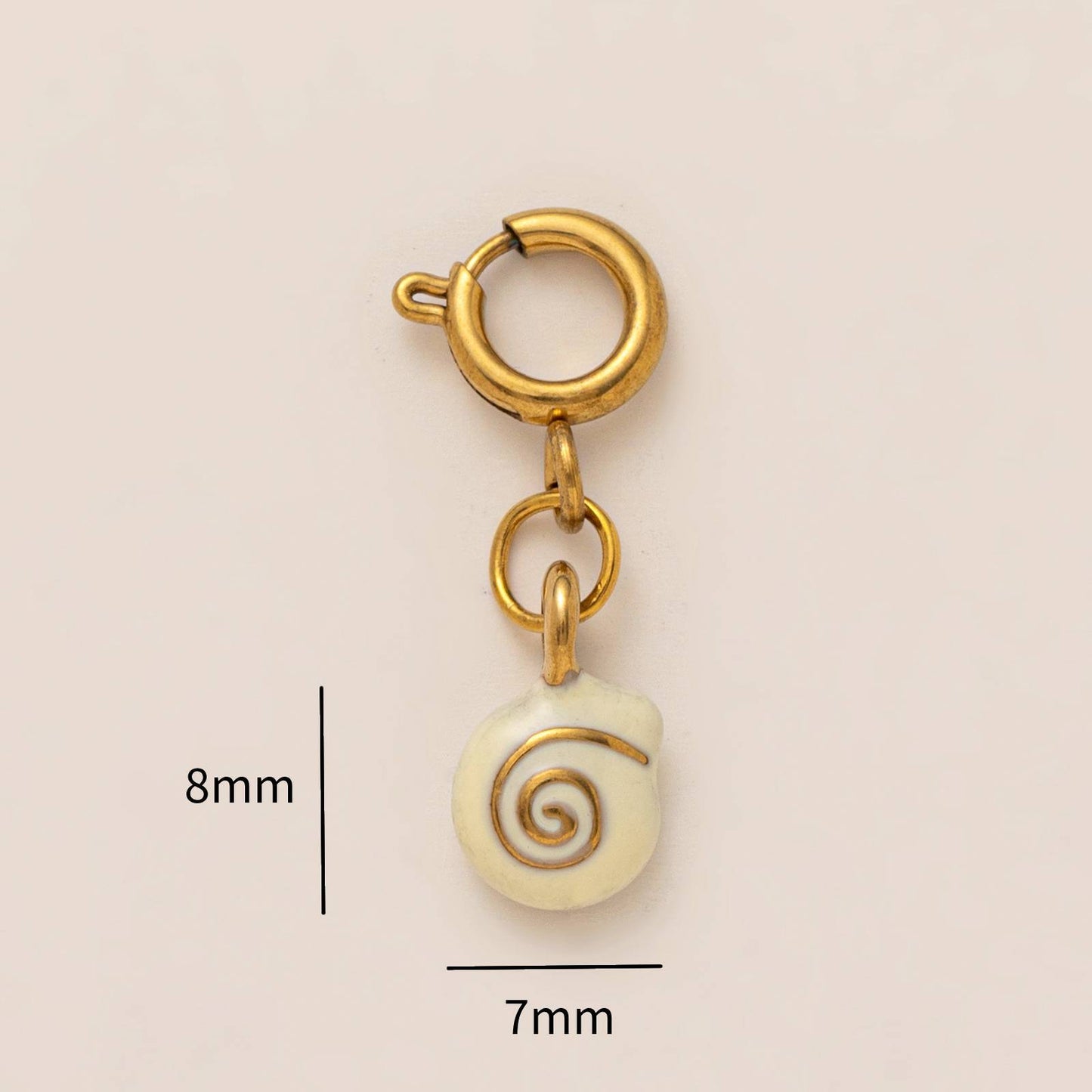 Vintage 18K Gold Plated Stainless Steel Animal Pendant Charm Bar