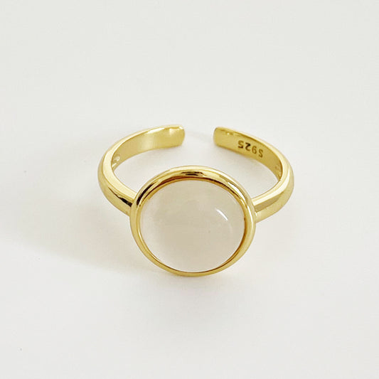 Anillo de plata de ley 925 con piedra ojo de gato para mujer, estilo coreano, diseño geométrico, incrustaciones, regalo de joyería