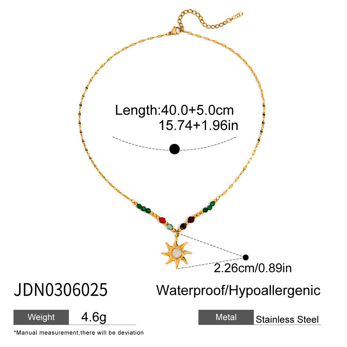 Bracciale Minimalista a Forma di Sole in Acciaio Inossidabile con Finitura Placcata da Donna, Gioiello di Lusso Leggero