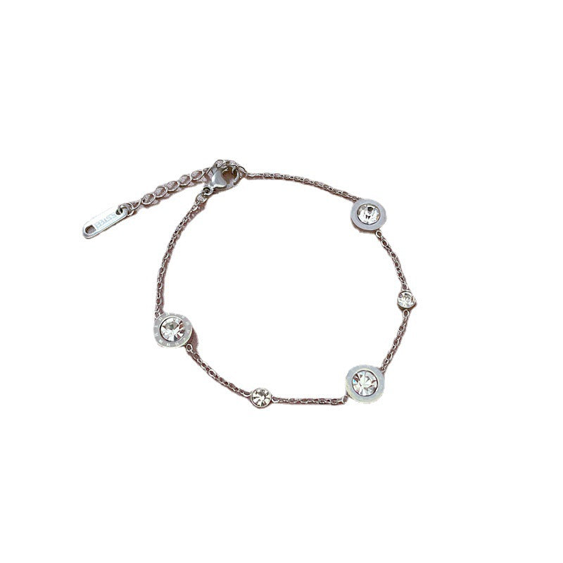 Vintage Luxury Zodiac Water Wave Titanium Steel Bracelet for Women and Men