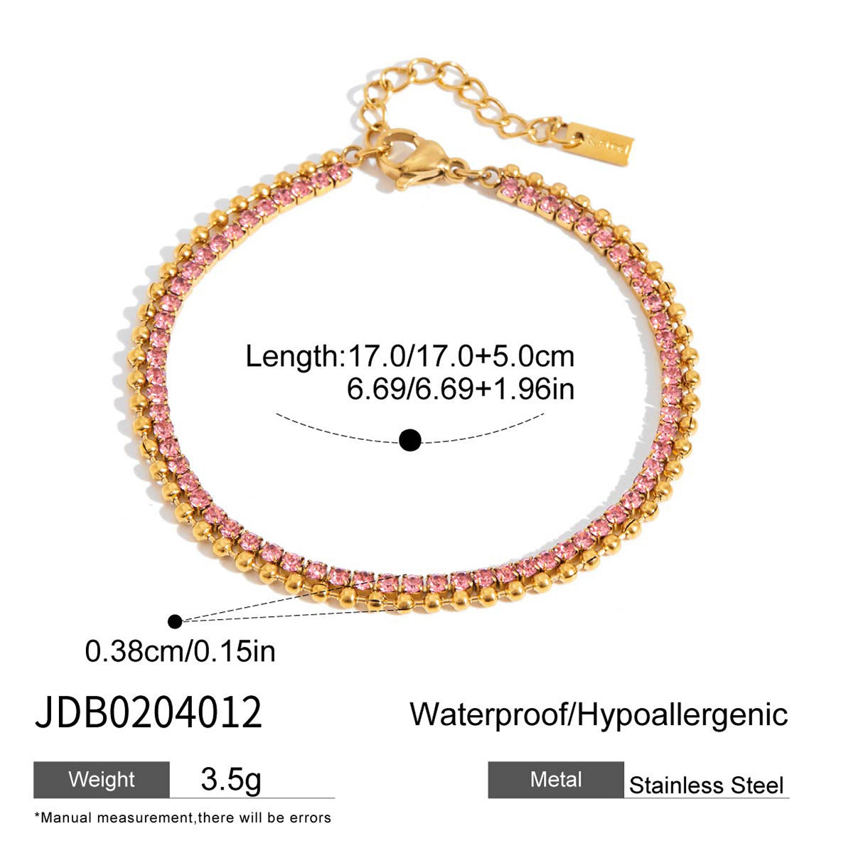 Bracciale da donna placcato in acciaio inossidabile a farfalla geometrica con accenti di strass, gioielli di lusso