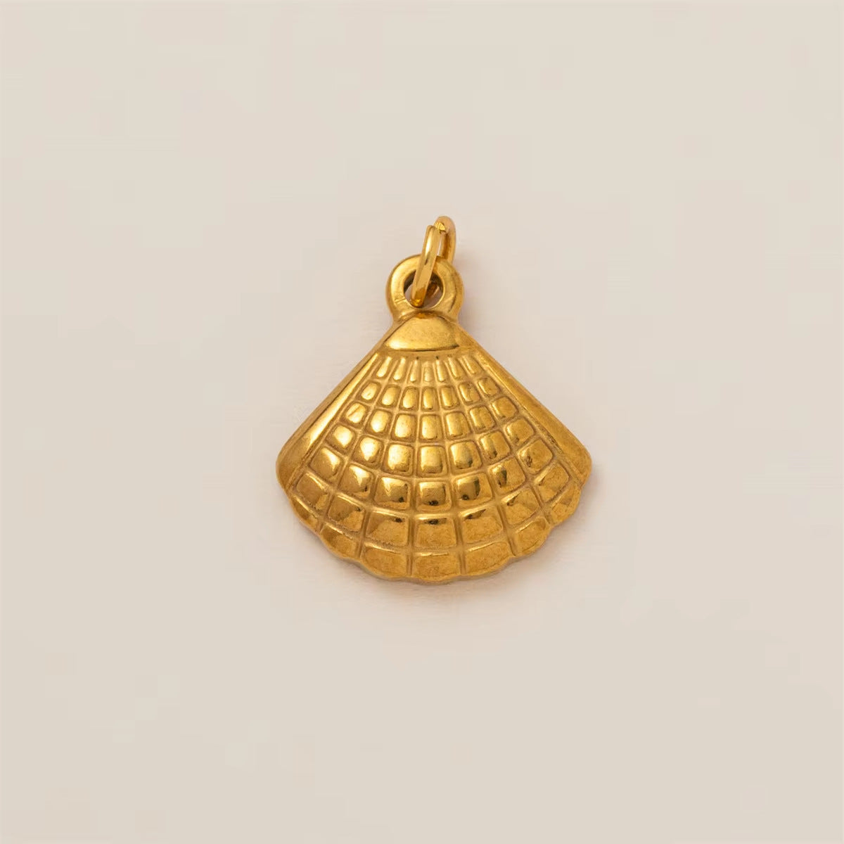 Vintage 18K Gold Plated Stainless Steel Starfish Shell Charm Bar for Women