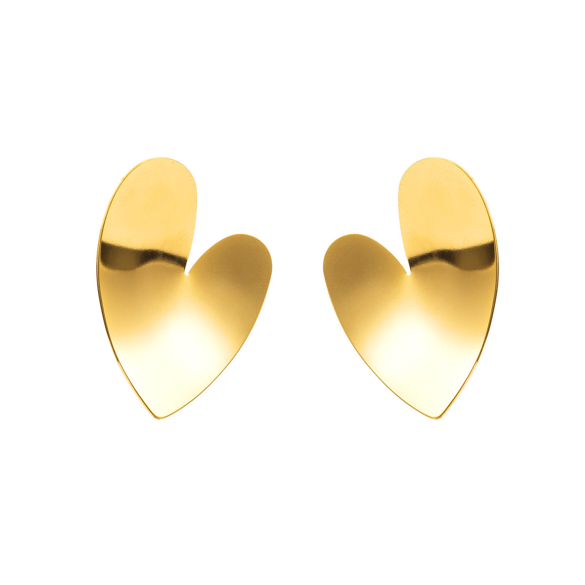 Collana placcata in acciaio inossidabile a forma di cuore, dolce e grintosa, da donna, con estetica minimalista e design a catenina sottile all'altezza della clavicola
