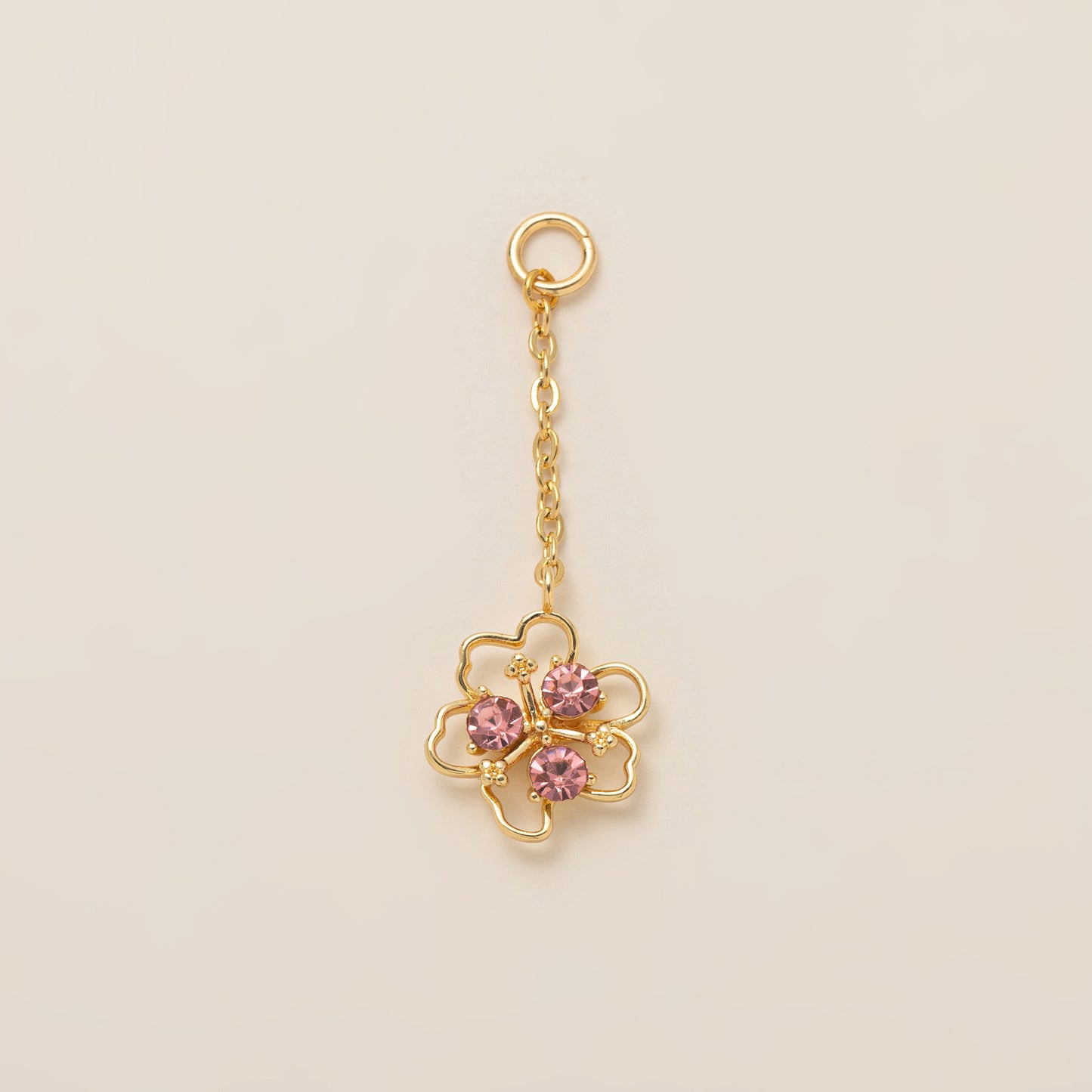 Vintage 18K Gold Plated Brass Insect Animal Charm Bar for Cable Chain Necklace Unisex DIY Pendant