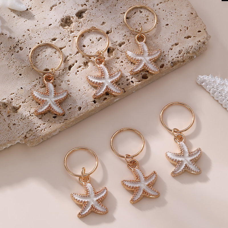 Juego de peinetas metálicas en forma de estrella minimalistas para niños con acabado chapado, accesorios para el cabello de trenzas sucias