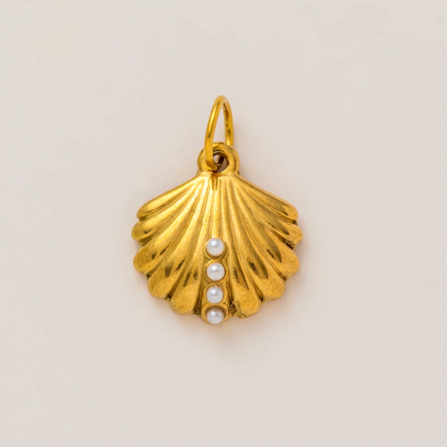 Vintage 18K Gold Plated Stainless Steel Elephant Pendant Charm Bar