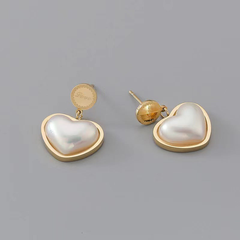 Collana minimalista geometrica in acciaio al titanio placcata oro da donna, delicata catena per clavicola