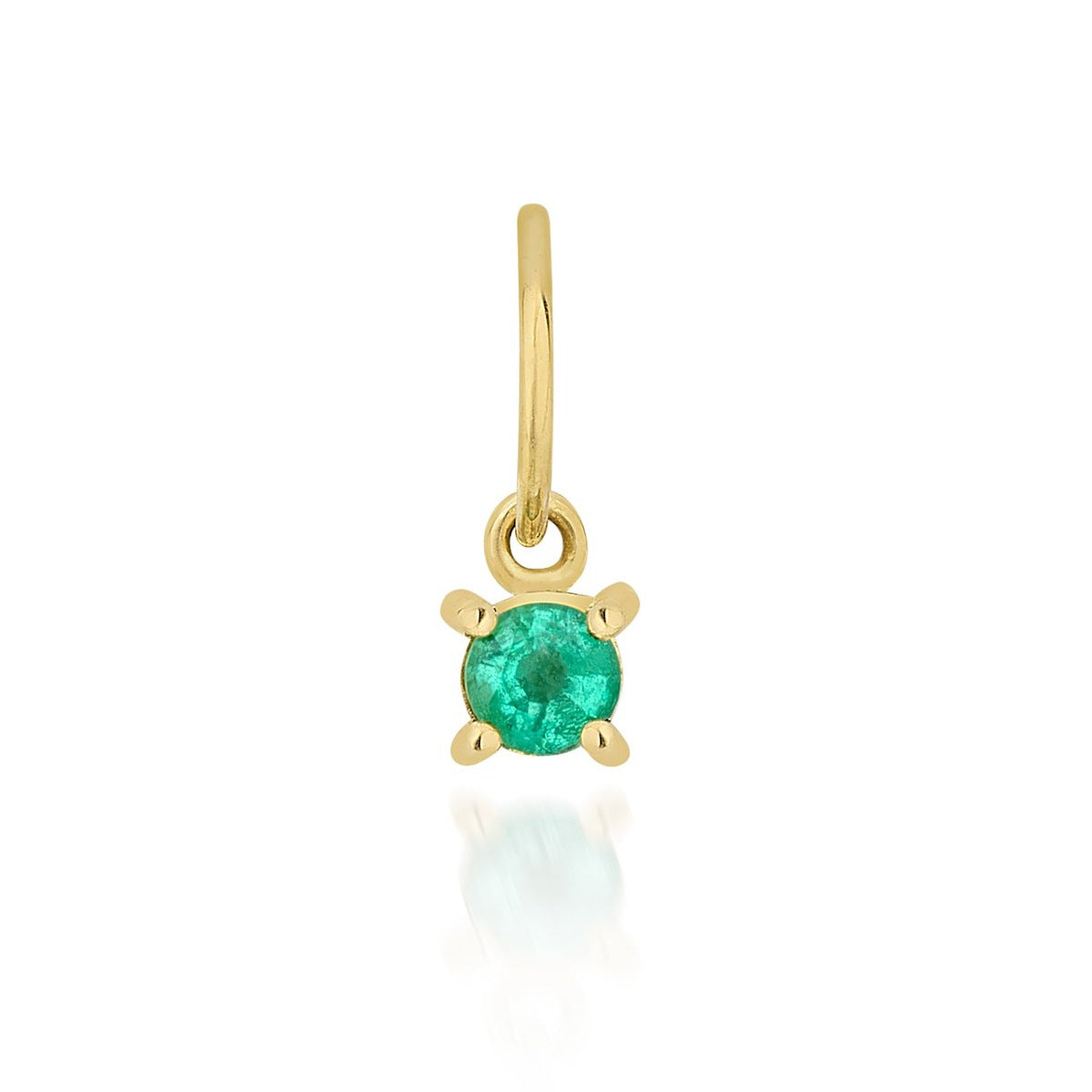 Vintage Geometric Stainless Steel PVD Gold Plated Birthstone Charm Bar