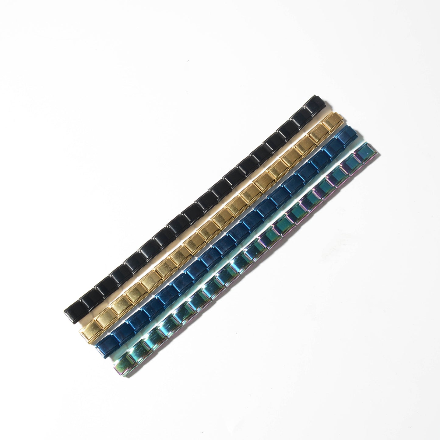 Minimalist Geometric Stainless Steel Plated Modular Link Bracelet Unisex Detachable Fashion Jewelry