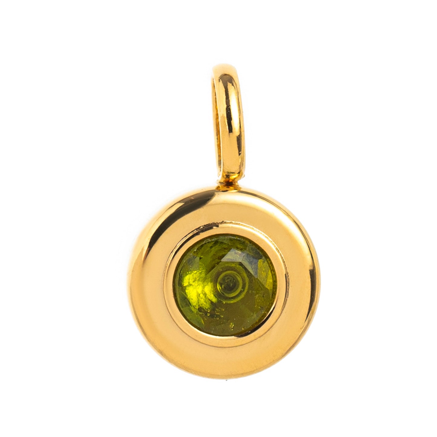 18K Gold Plated Stainless Steel Geometric Birthstone Charm Bar with Cubic Zirconia PVD Coating for DIY Shoe Accessories