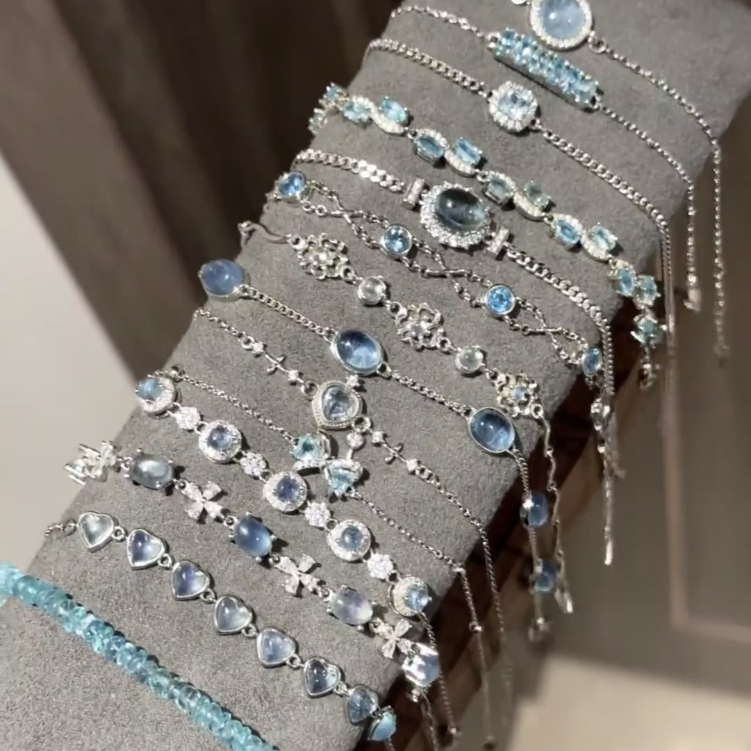 Luxury Elegant Geometric Alloy Plated Bracelet with Cubic Zirconia for Women