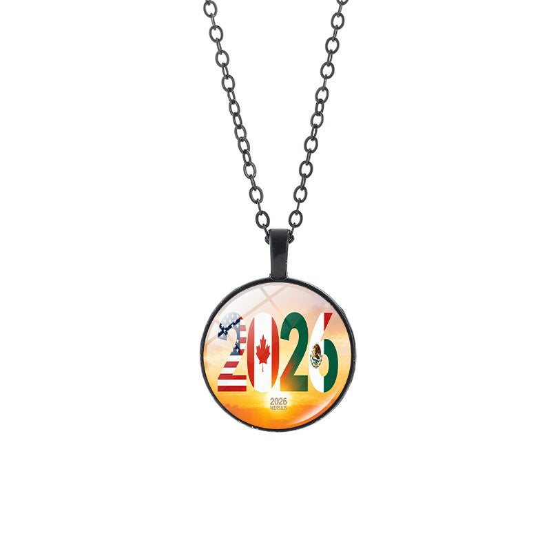 Sporty Geometric Crystal Pendant Alloy Plated Necklace Unisex Casual Chain