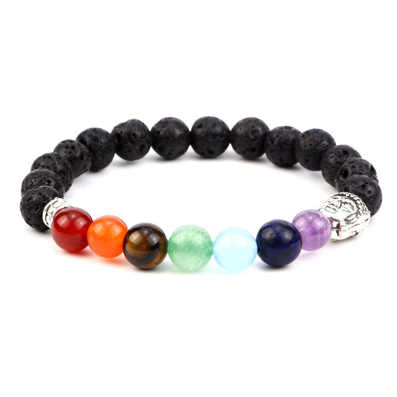 Unisex Geometric Alloy Bracelet Set with Tiger Eye, Green Aventurine and Red Agate Beads