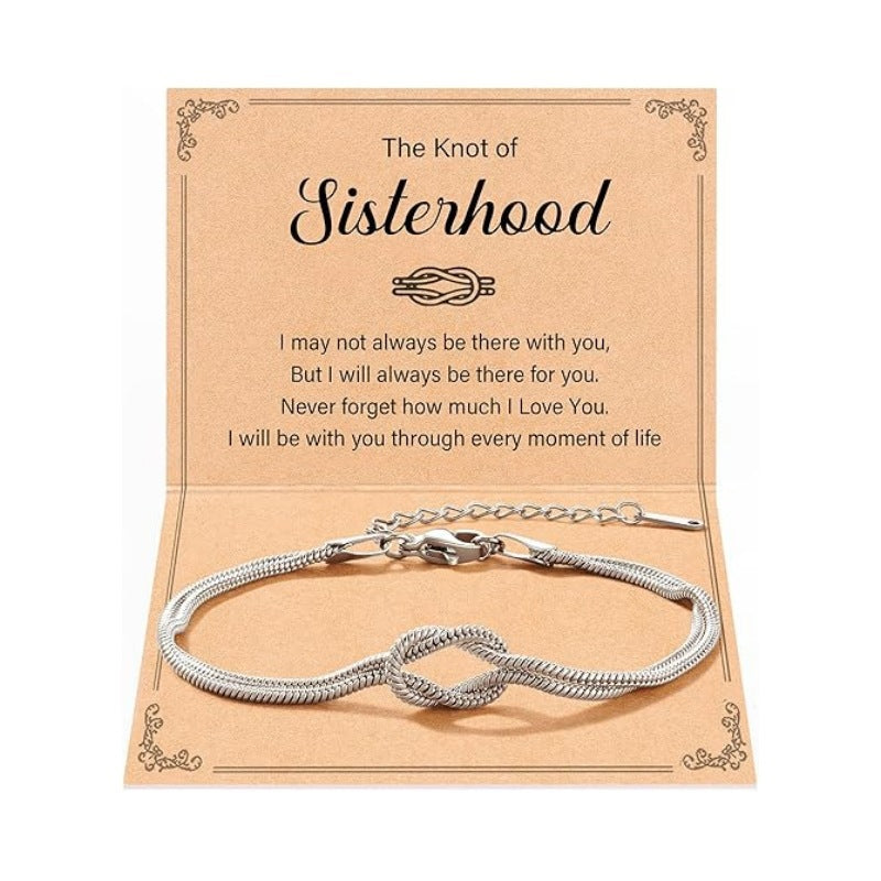 Minimalist Geometric Infinity Paperclip Chain Bracelet for Women