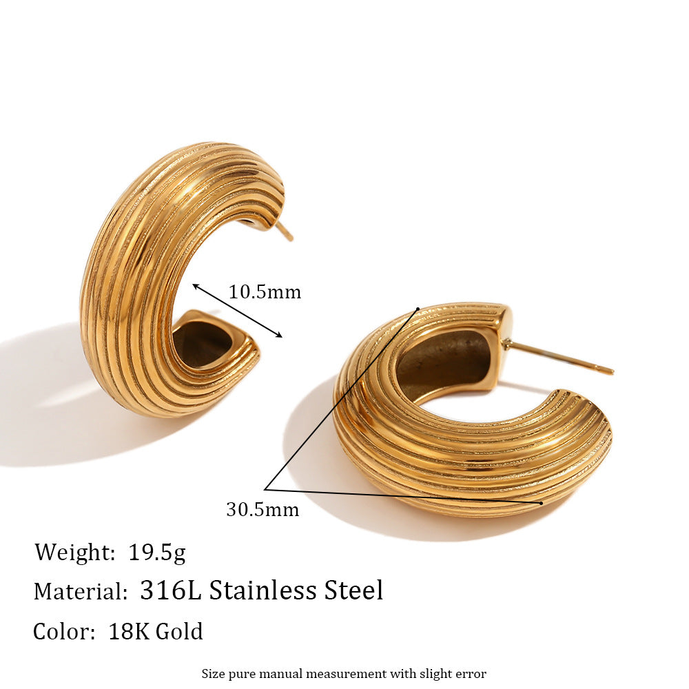 Pendientes de acero inoxidable con forma de margarita vintage, chapados en oro de 18 quilates y con detalles de perlas para mujer