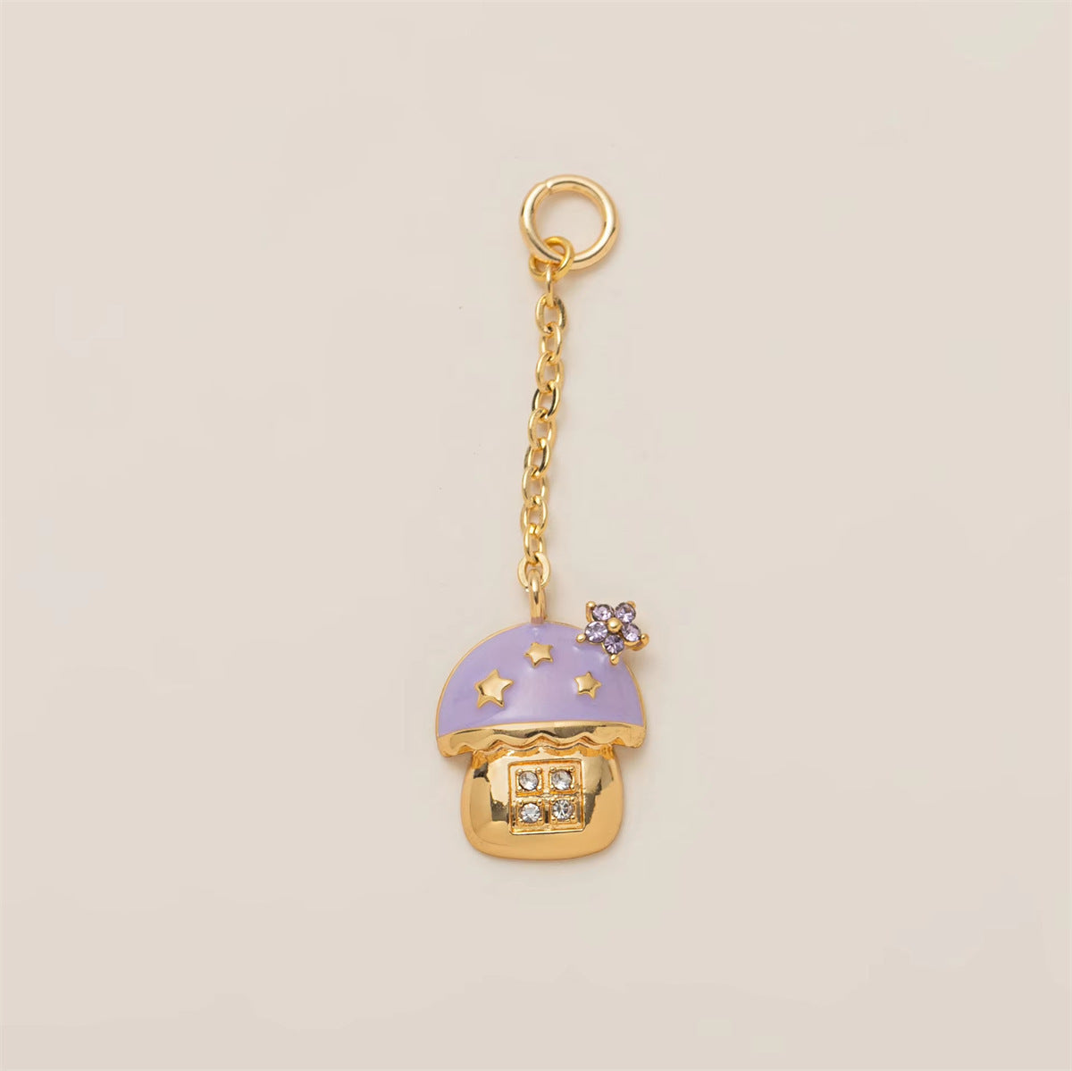 Fashion PVD Plated Brass Food Theme DIY Charm Bar Pendant
