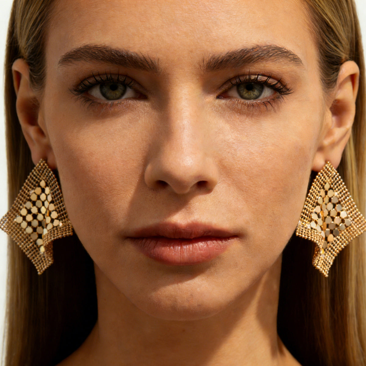 Minimalist Geometric Aluminum Alloy Plated Earrings for Women