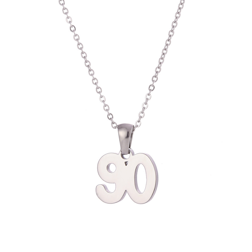 Minimalist Letter Pendant Necklace for Women Stainless Steel with 18K Gold Plating Classic Cut Design